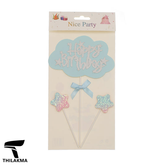Happy Birthday Cake Topper Set