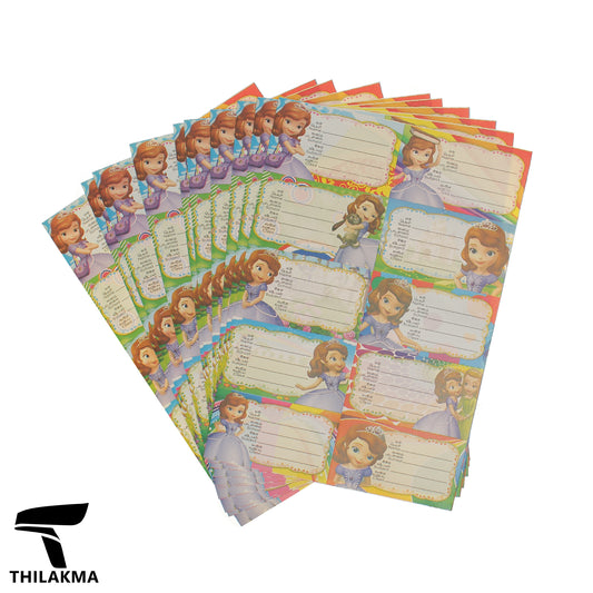 Book Name Tag Stickers - 10 Sheets