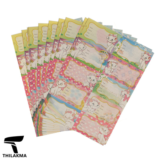 Book Name Tag Stickers - 10 Sheets