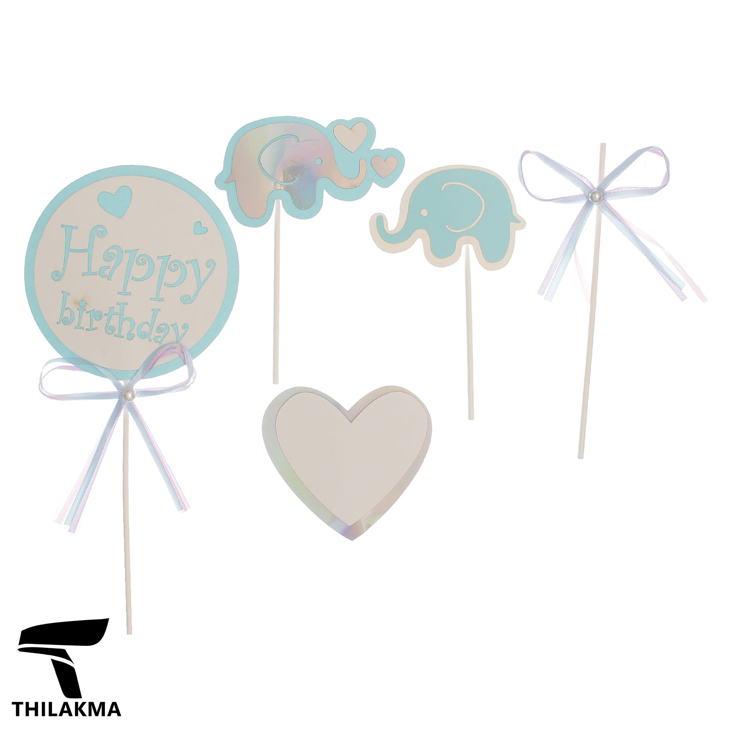 Happy Birthday Cake Topper Set