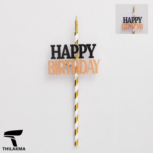 Light Up Birthday Cake Candle & Topper