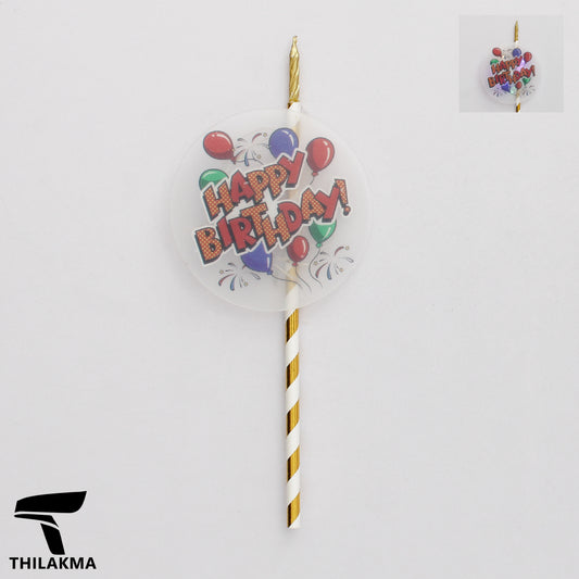 Light Up Birthday Cake Candle & Topper