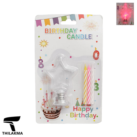 Light Up Birthday Candle Set - Number 0