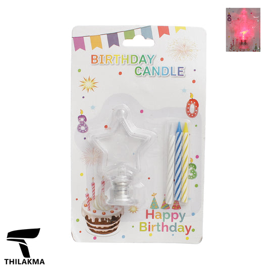 Light Up Birthday Candle Set - Number 5