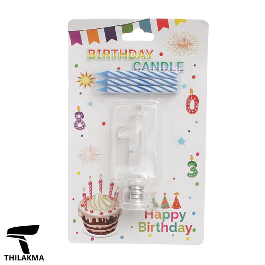 Light Up Birthday Candle Set - Number 1