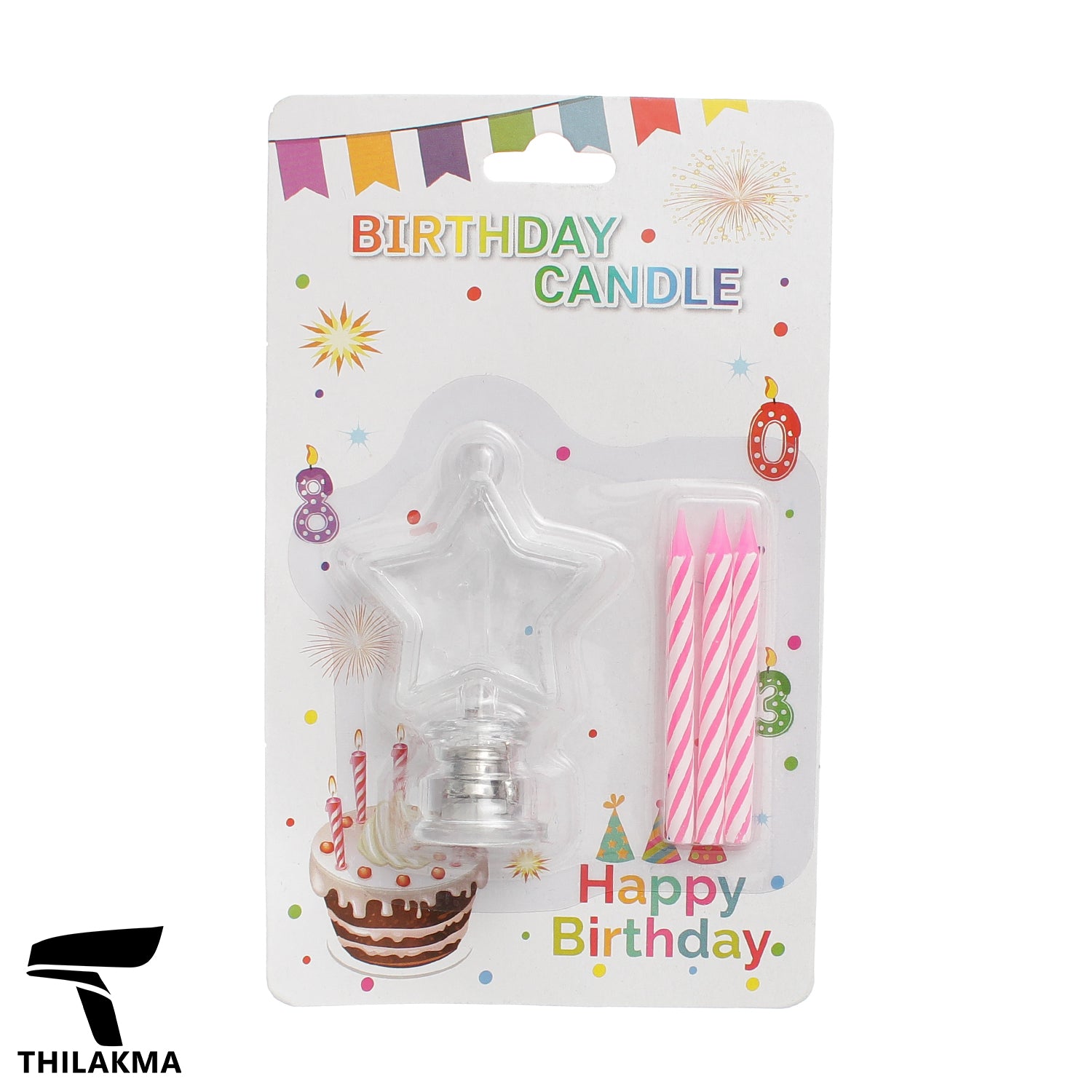 Light Up Birthday Candle Set - Number 1