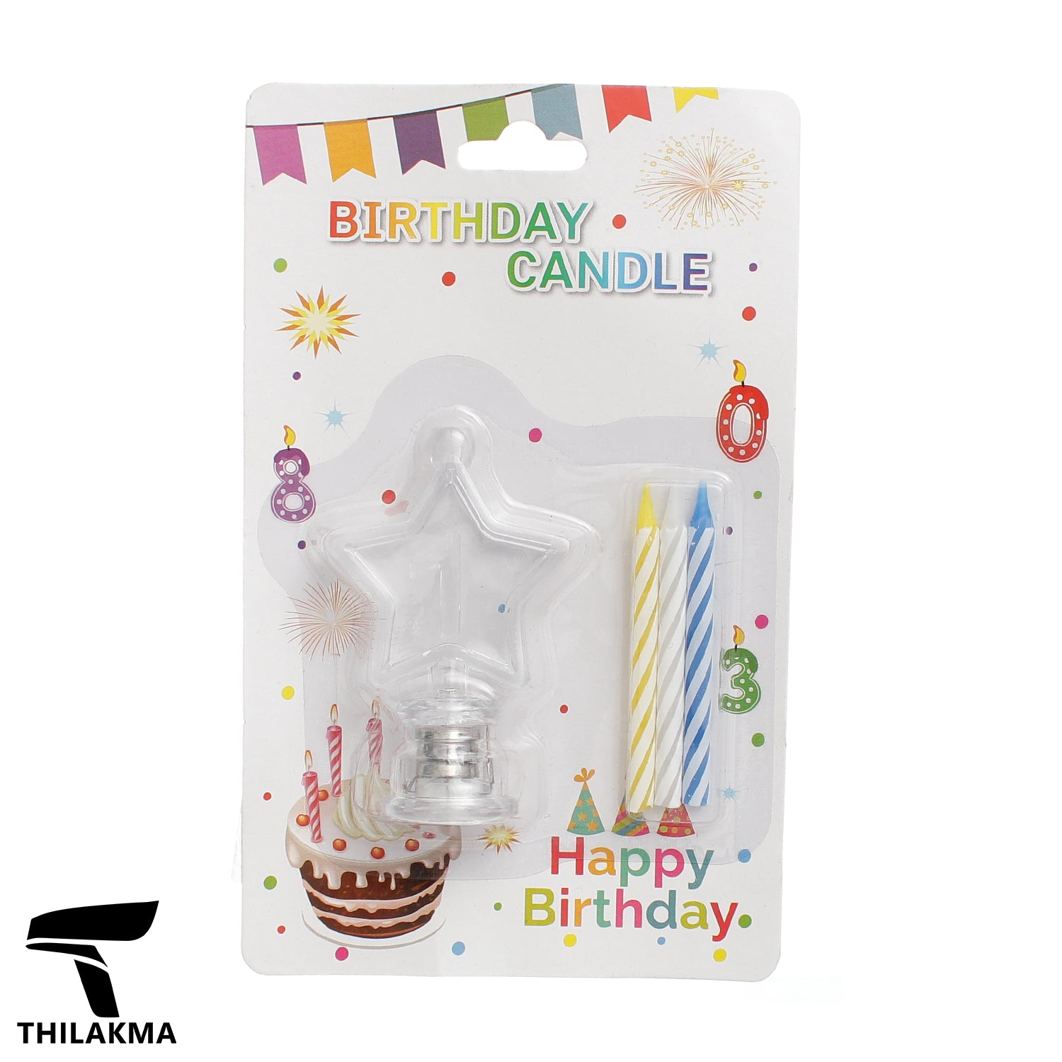 Light Up Birthday Candle Set - Number 1