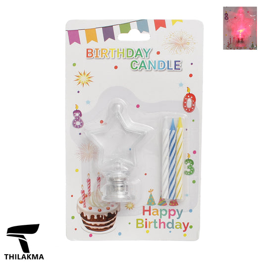 Light Up Birthday Candle Set - Number 2