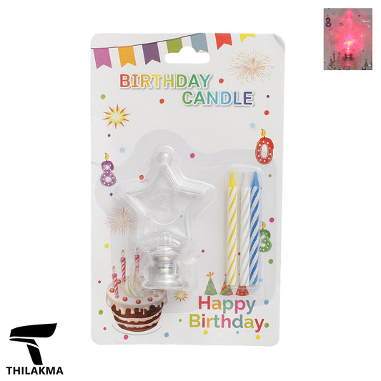 Light Up Birthday Candle Set - Number 3