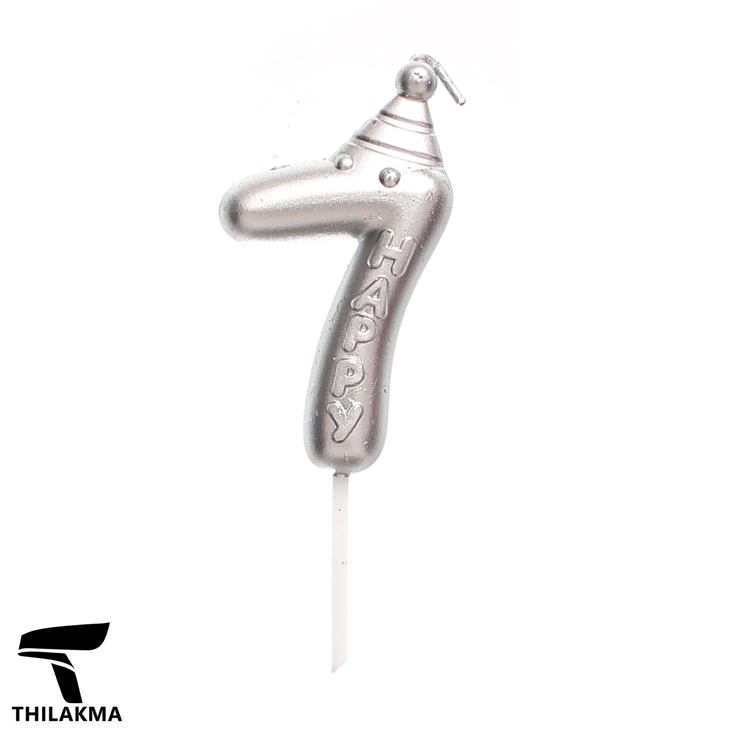 Metallic Birthday Number Candle - 7