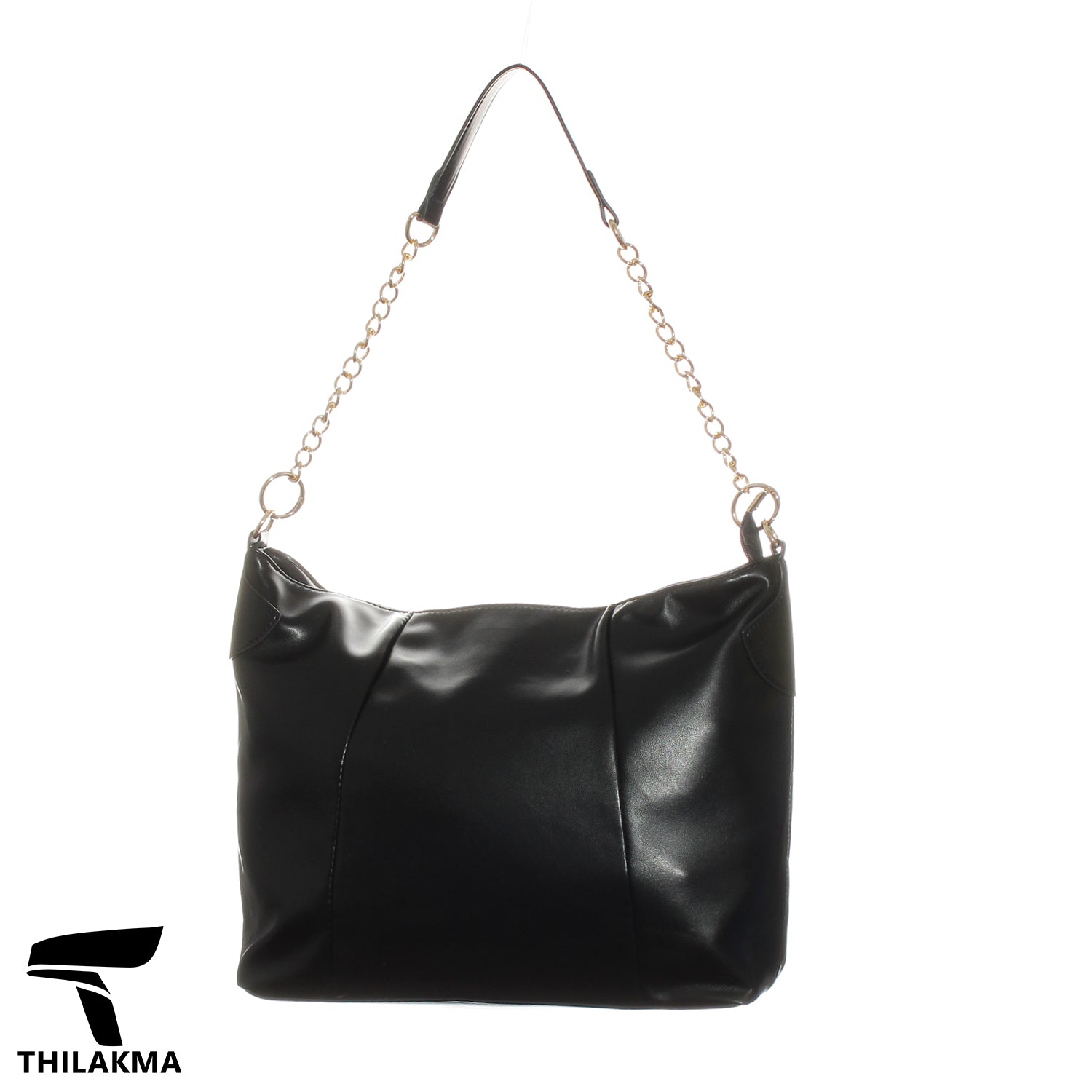 Shoulder Bag with Half Chain Handle