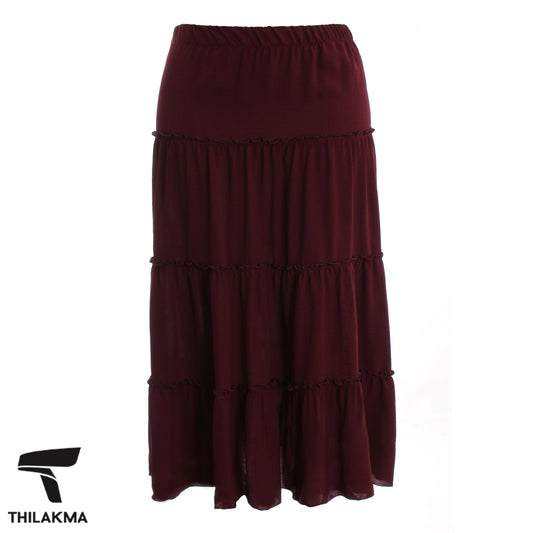 Solid Layered Skirt