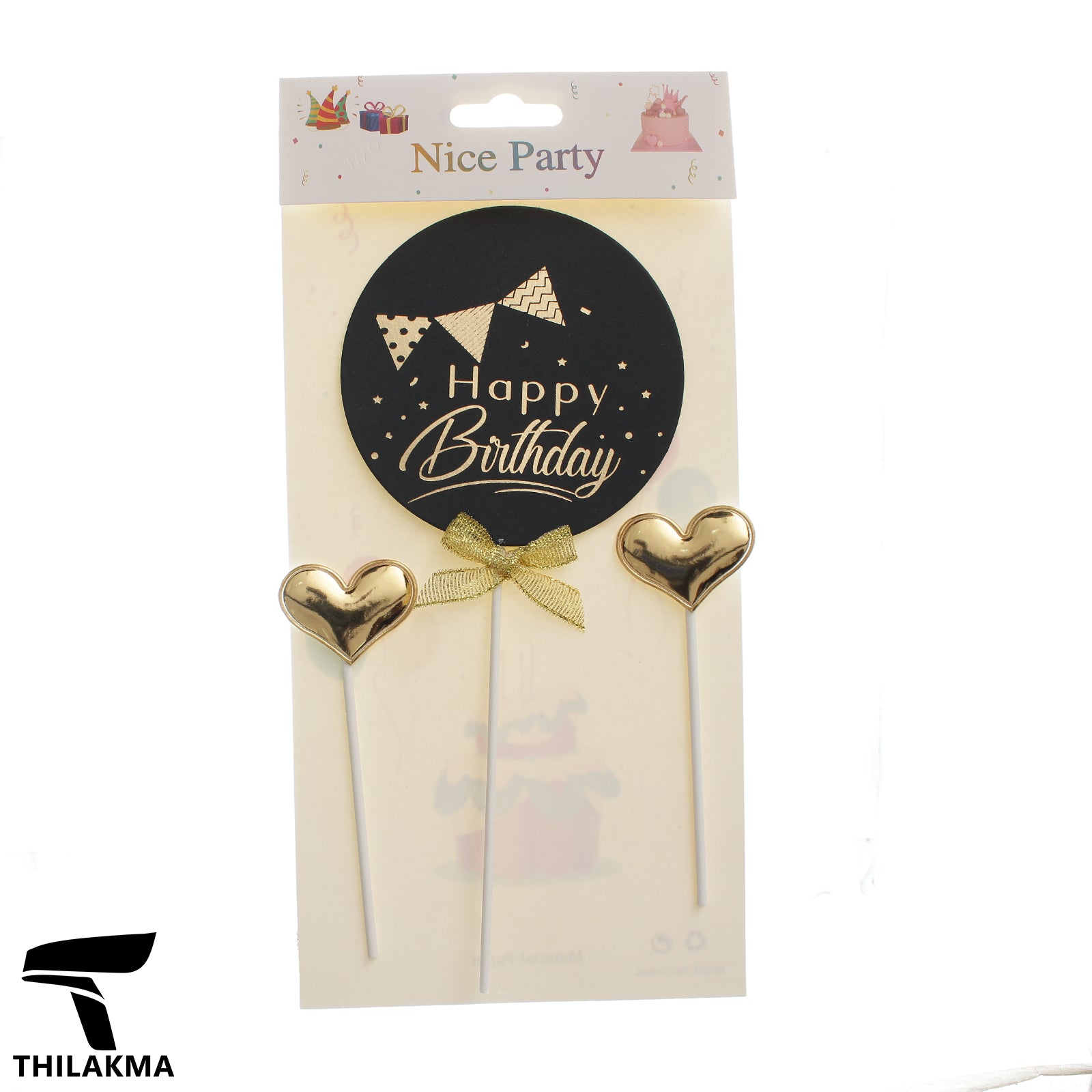 Happy Birthday Cake Topper Set