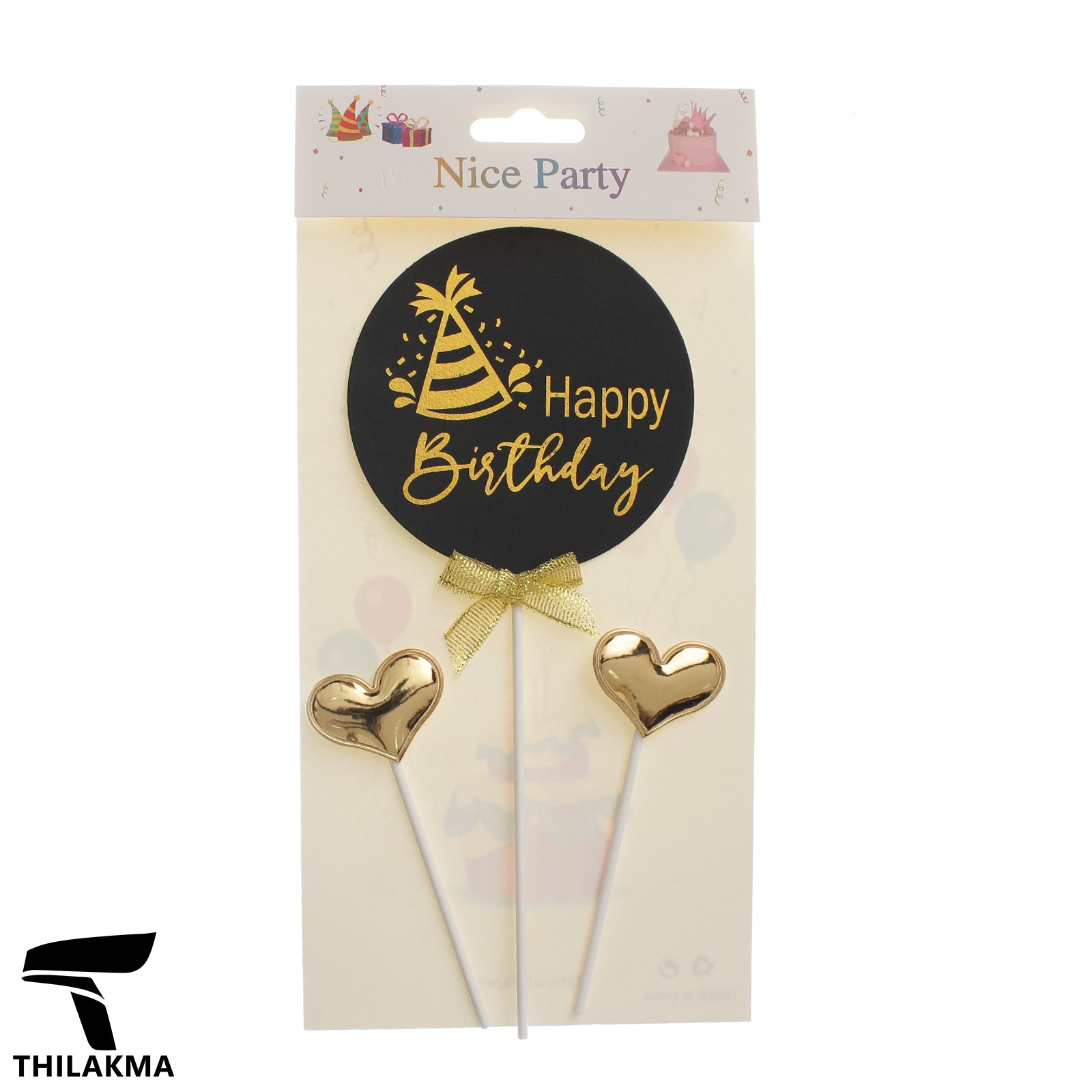 Happy Birthday Cake Topper Set