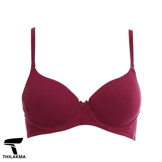 Amante Red Plum Wired Bra - 32