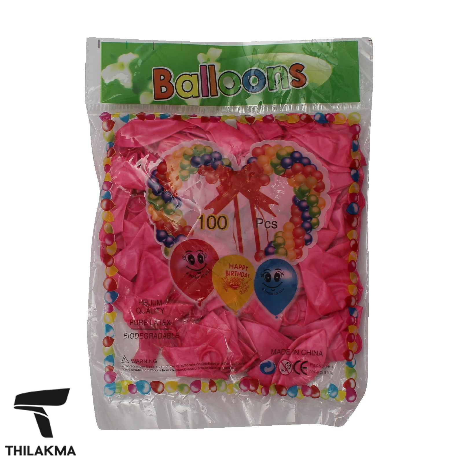 100Pcs Metallic Balloons