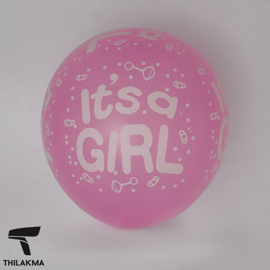 It's a Girl Party Balloon Set - 5Pcs
