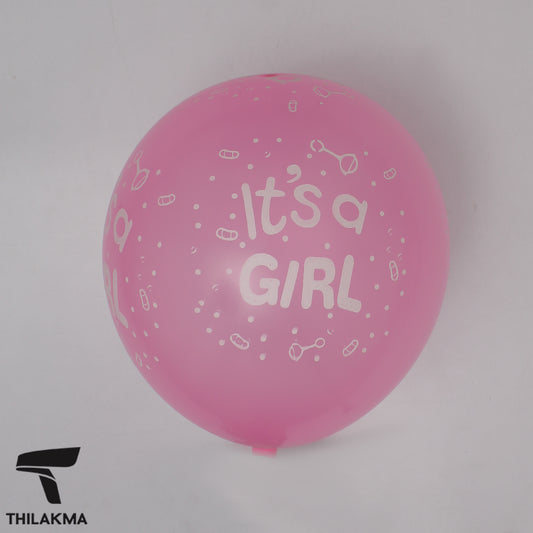 It's a Girl Party Balloon Set - 10Pcs