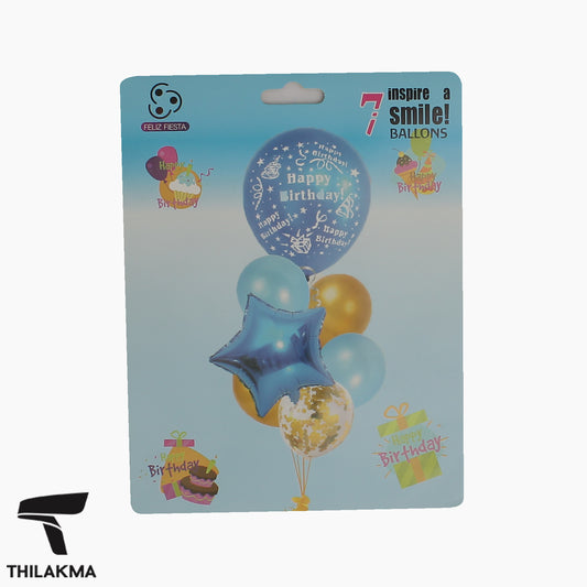 Happy Birthday Balloon Set - 7Pcs