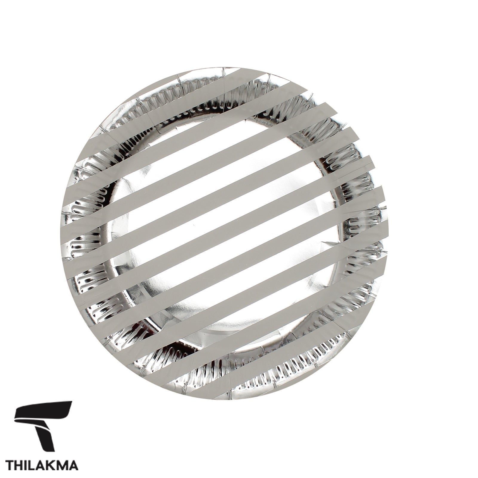 Stripe Party Paper Plate - 10Pcs