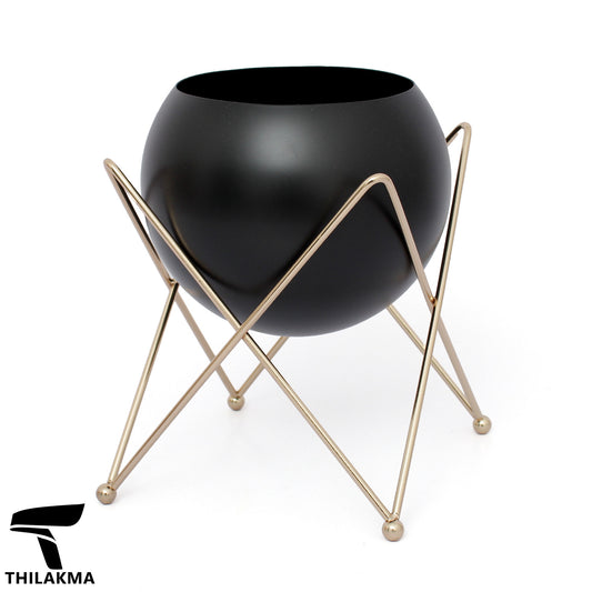 Metal Planter Pot with Stand