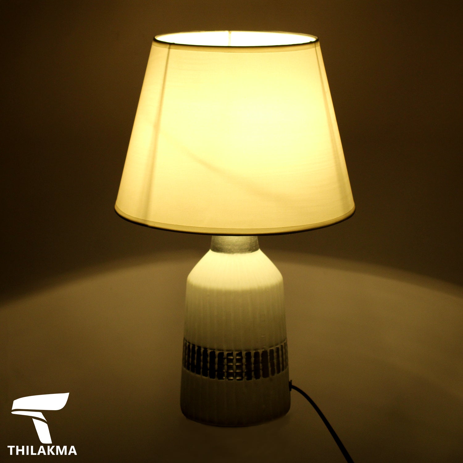 Rib Ceramic Table Lamp