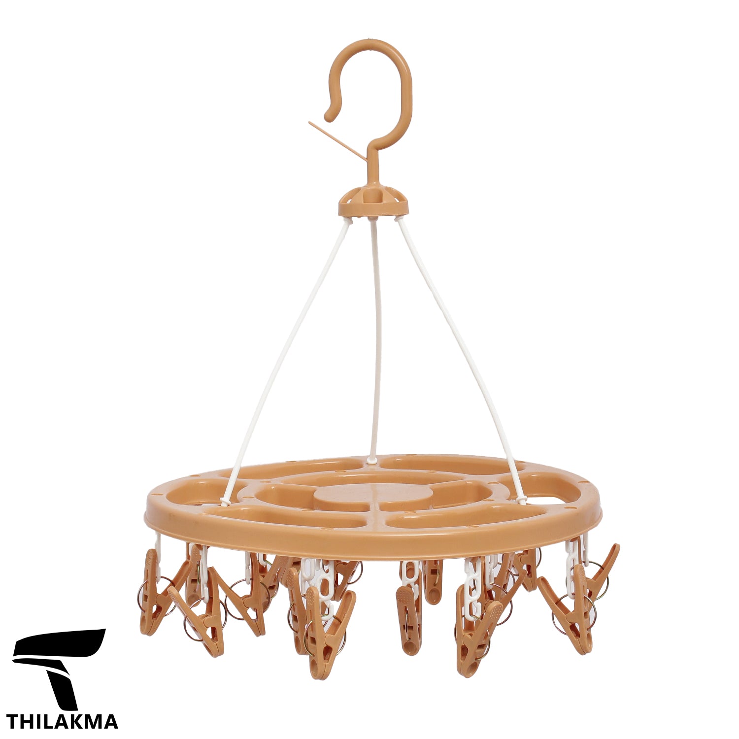 Plastic Cloth Hanger with 18 Cloth Pegs