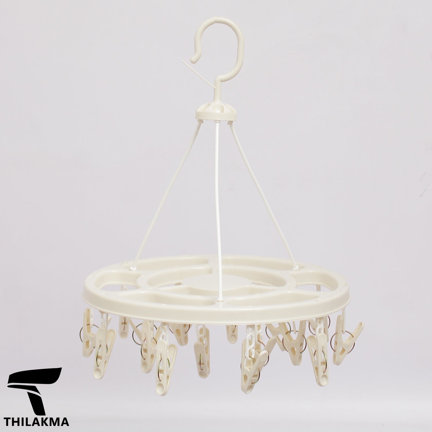 Plastic Cloth Hanger with 18 Cloth Pegs