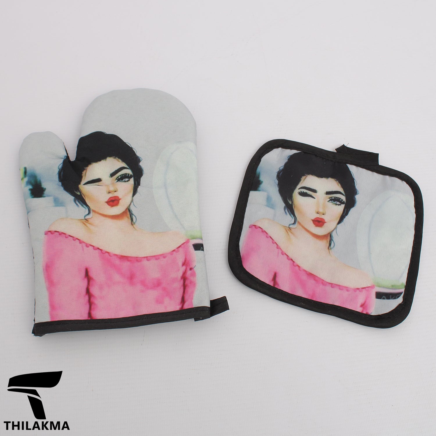 Printed Glove & Pot Holder