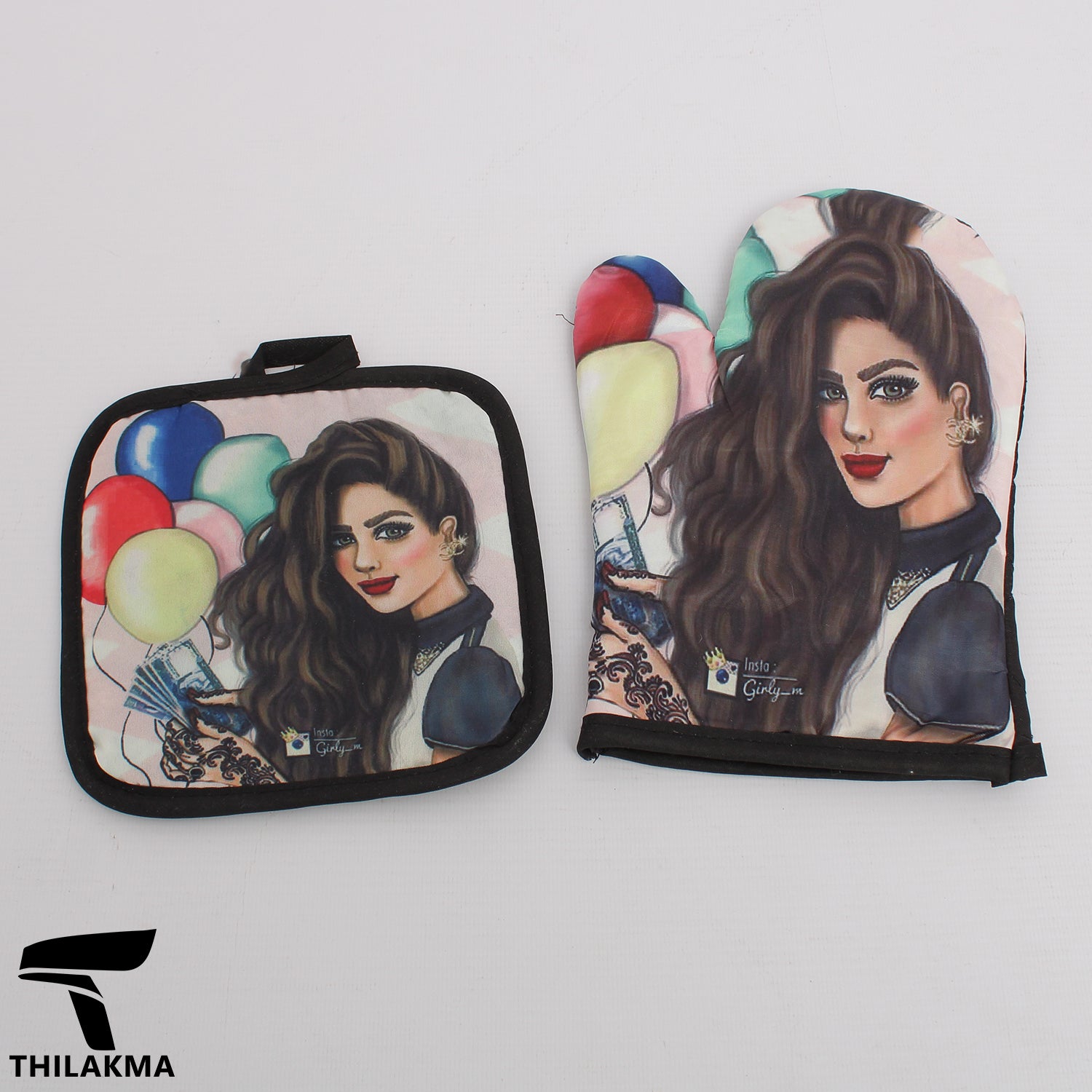 Printed Glove & Pot Holder