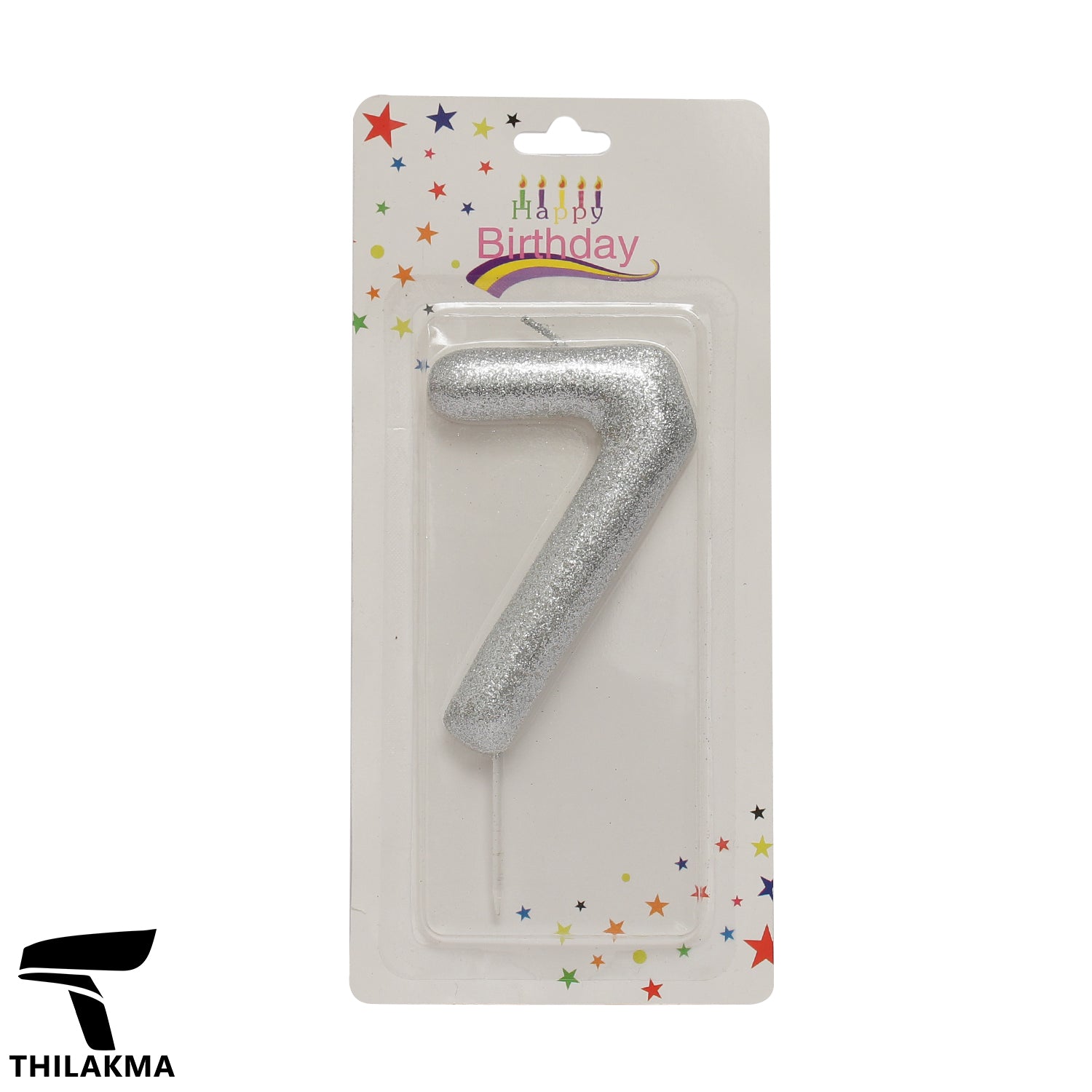 Shiny Number Candle - 7