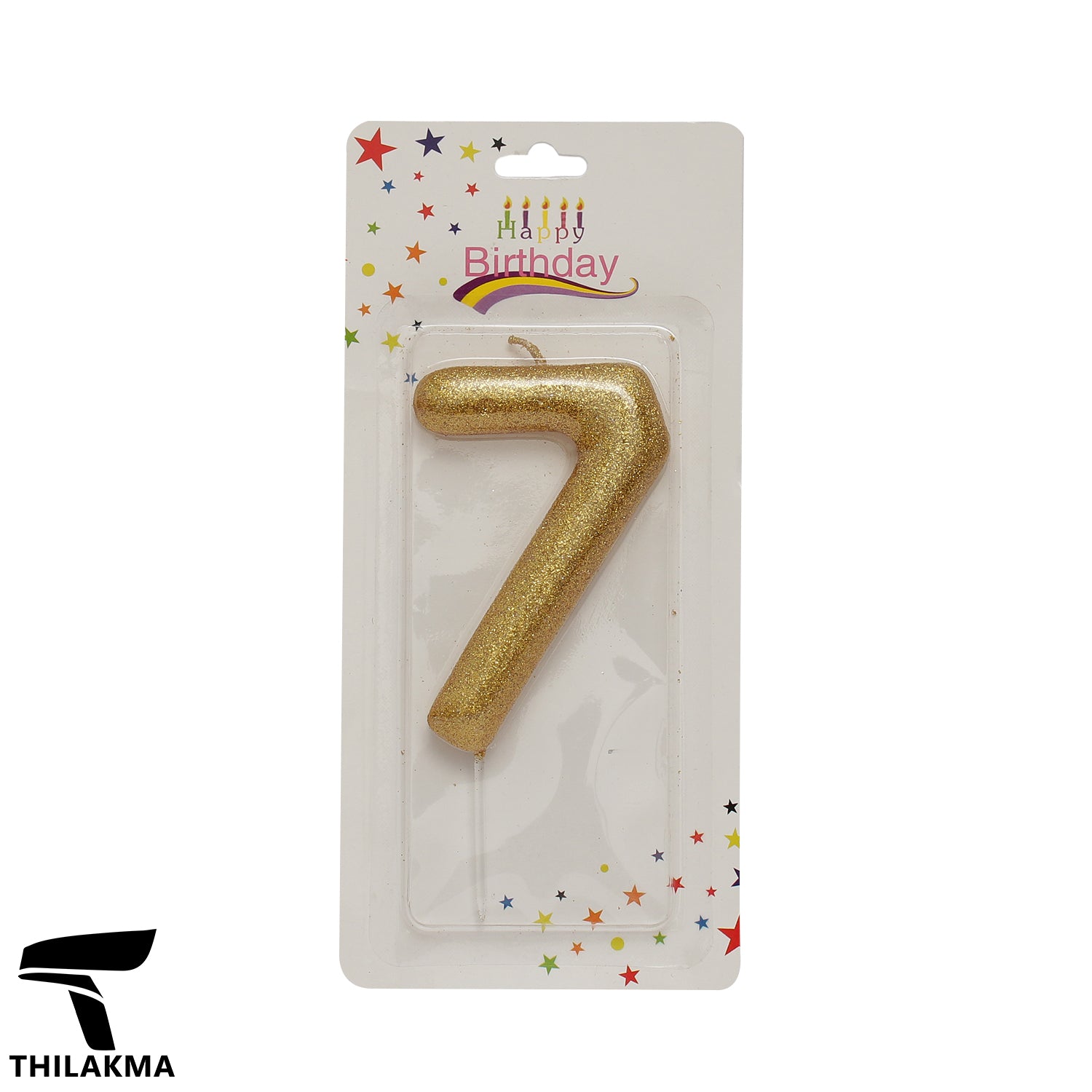 Shiny Number Candle - 7
