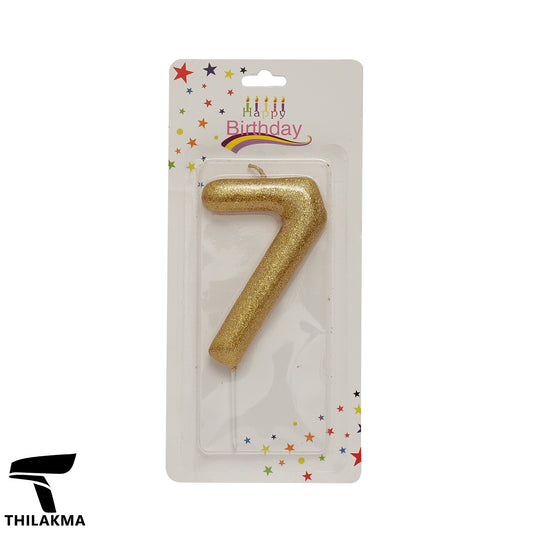Shiny Number Candle - 7