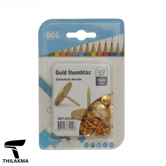 Gold Thumbtack - 10*9MM/100Pcs