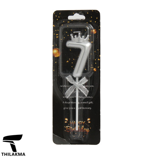 Shiny Number Candle - 07