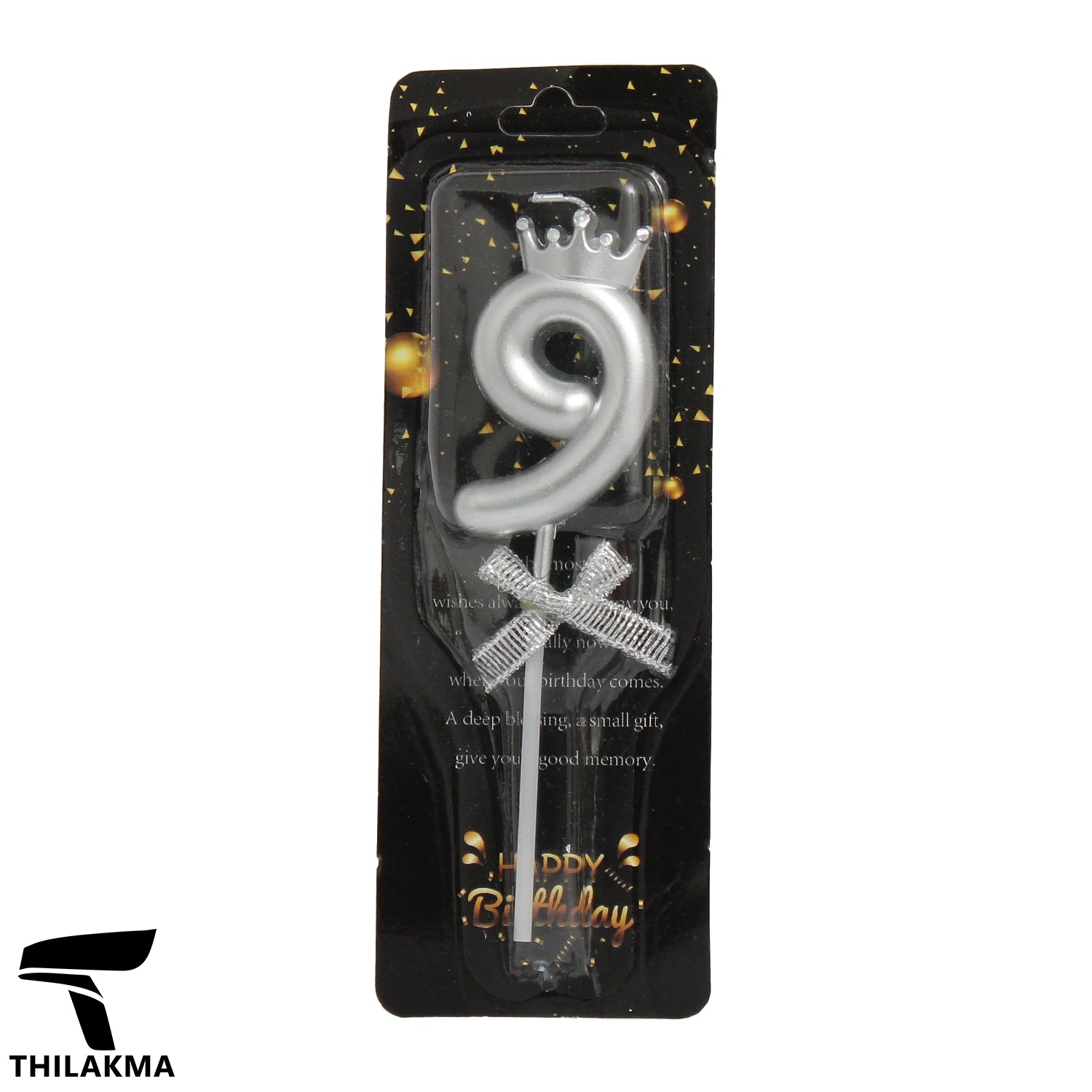 Shiny Number Candle - 09