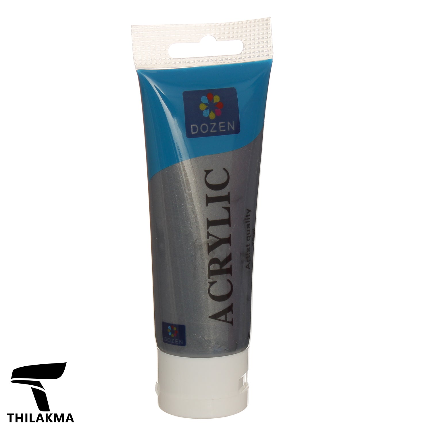 Acrylic Colour Paint Tube 75ml - Silver