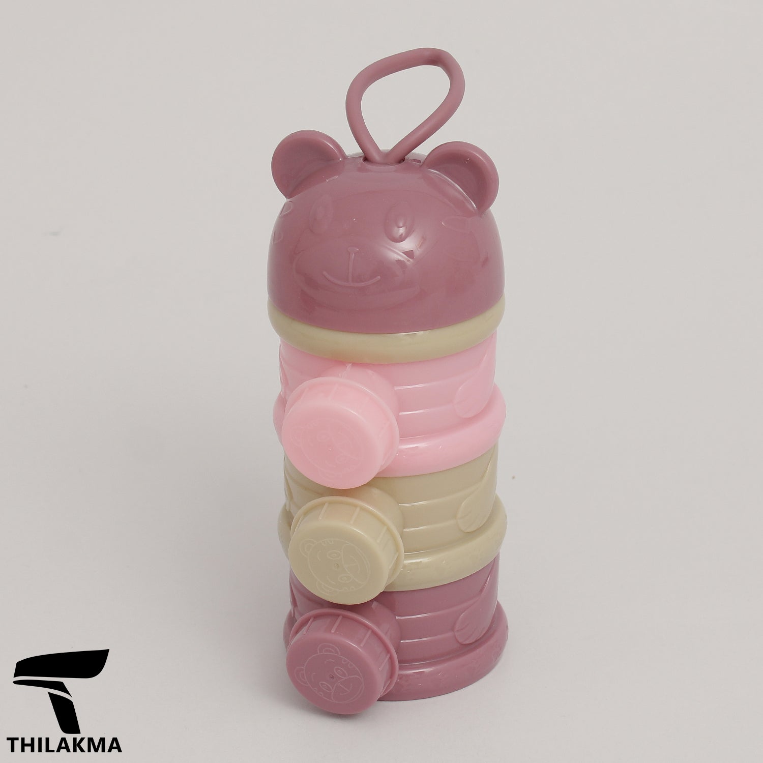 Portable Baby Milk Powder Storage Container - 3 Layers