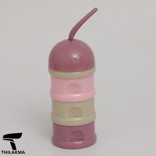 Portable Baby Milk Powder Storage Container - 3 Layers