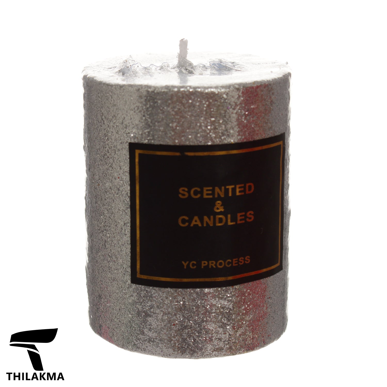 Pillar Candle - Silver