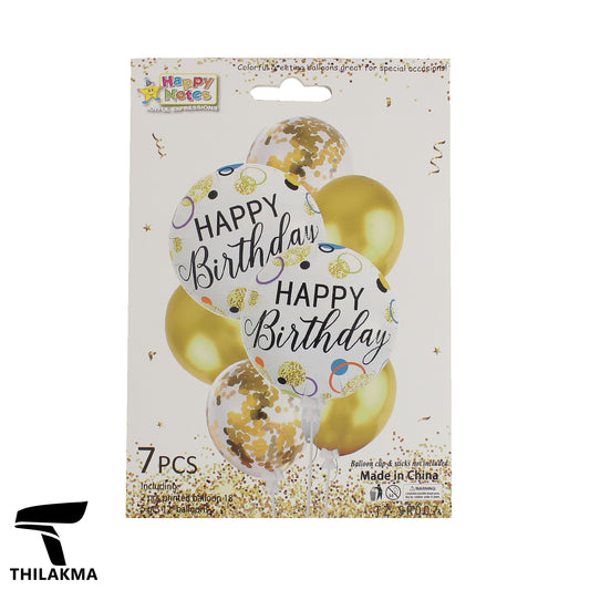 Happy Birthday Balloon Set - 7 pcs