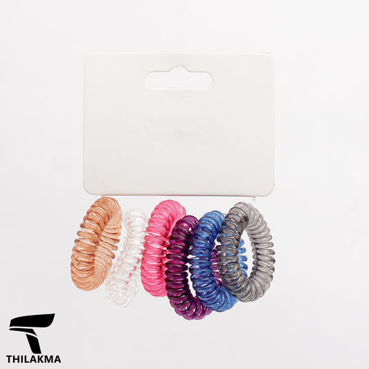 Coiled Hair Ties 6 pcs