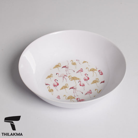 Melamine Curry Bowl - Flamingo