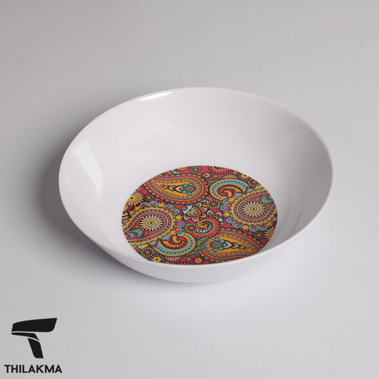 Pattern Melamine Curry Bowl