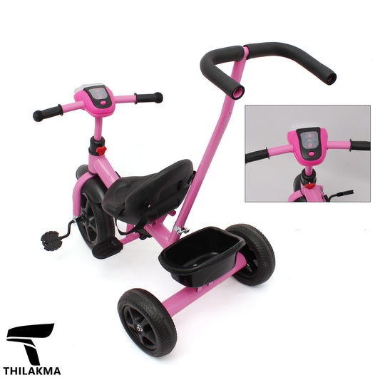 Tricycle with Parent Push Handle