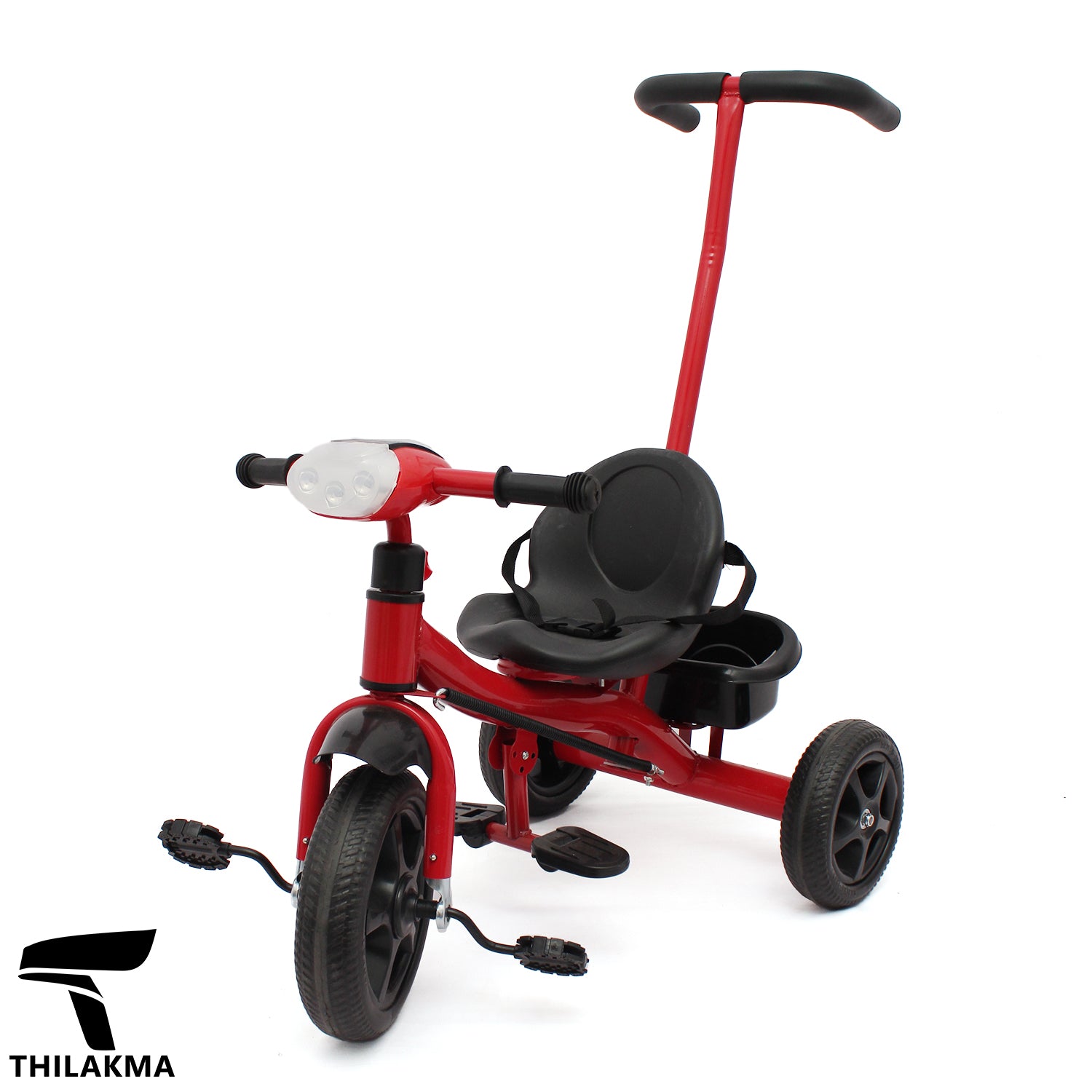 Tricycle with Parent Push Handle