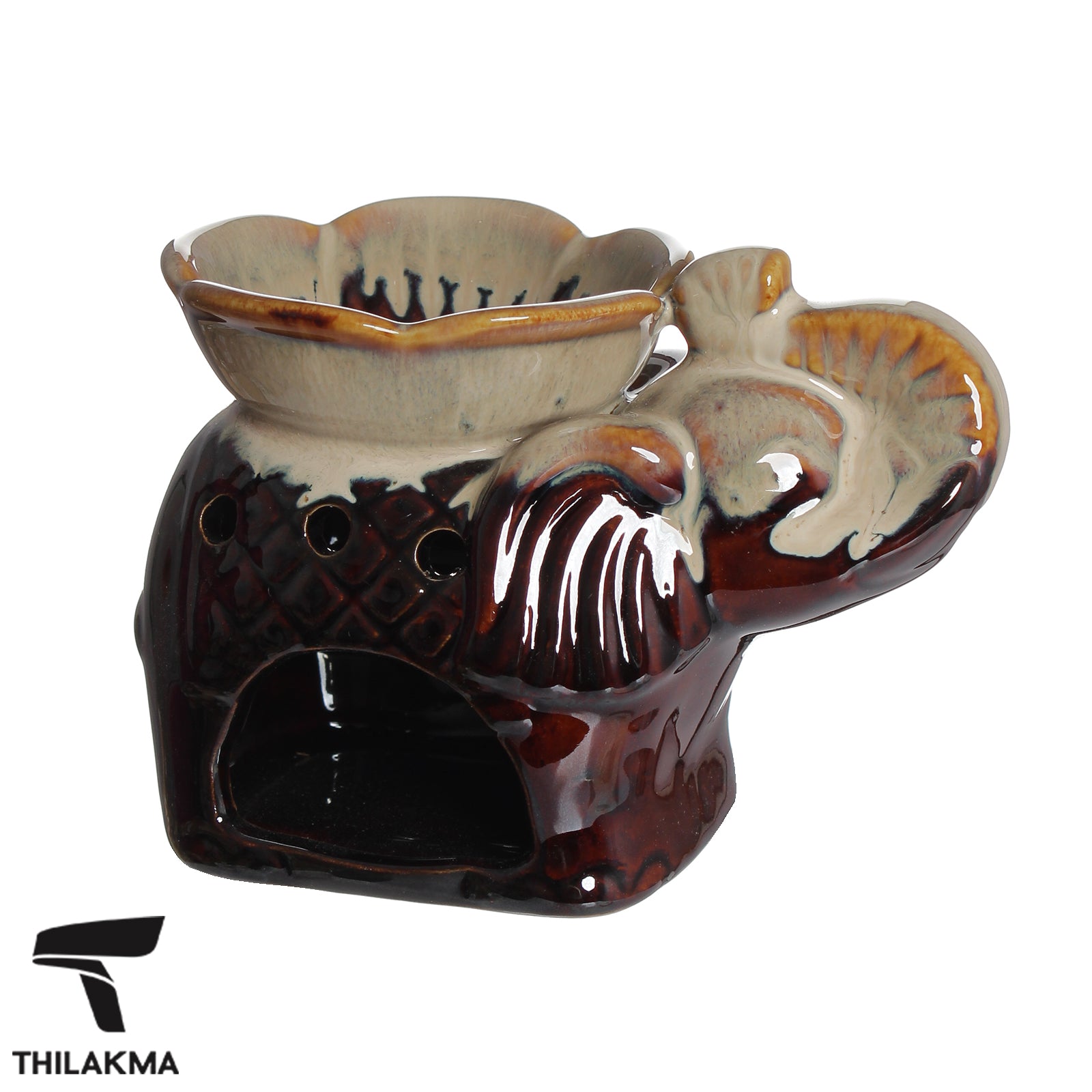 Resin Elephant Ceramic Oil Burner