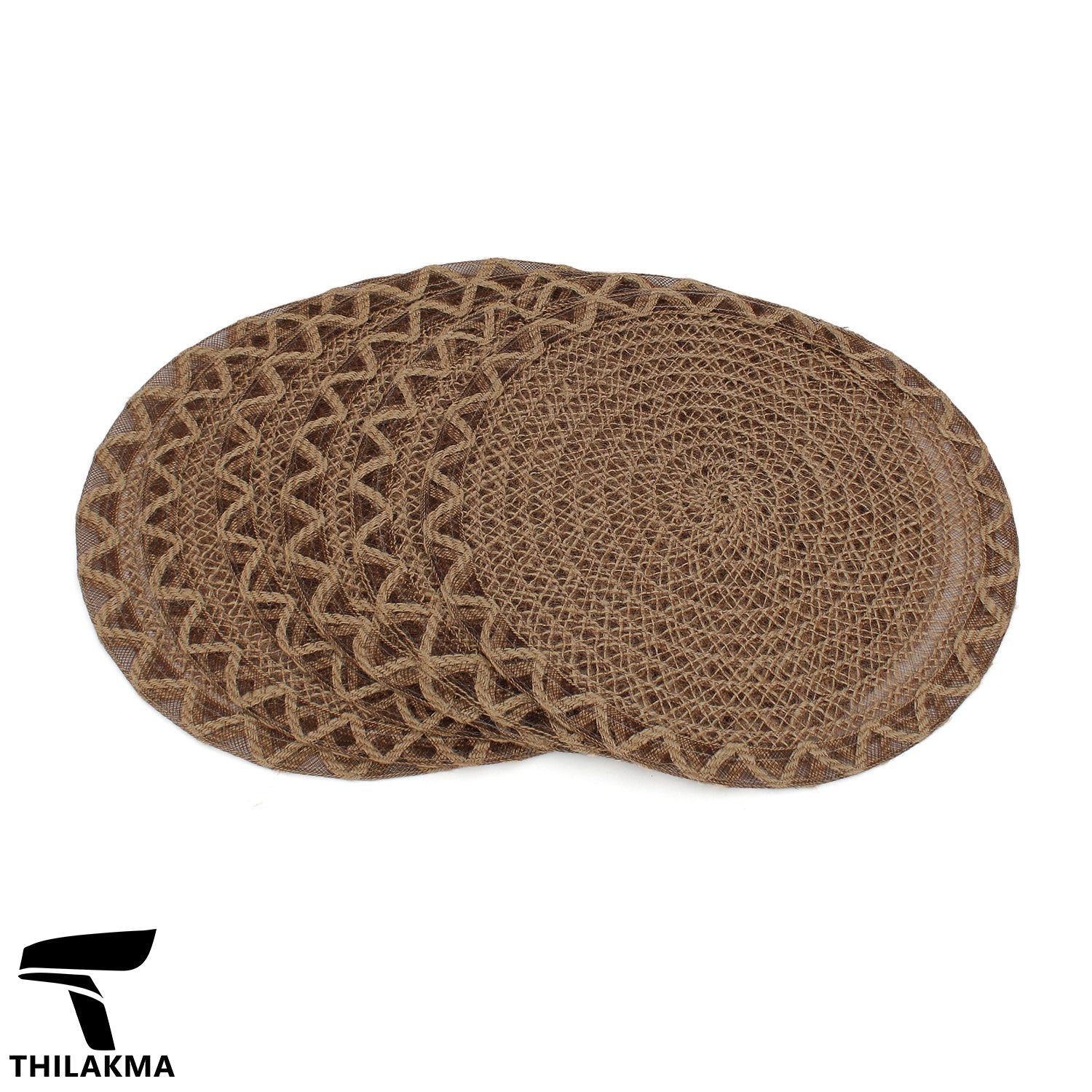 6pcs Round Table Mat Set