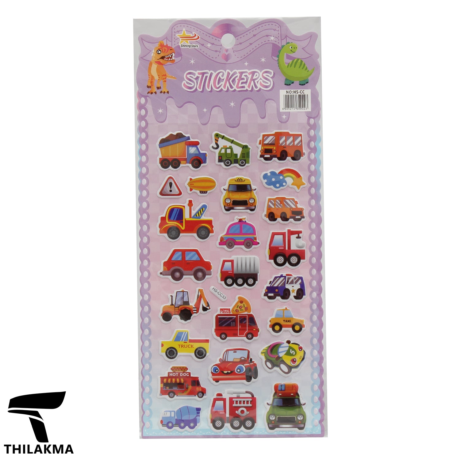 Vehicle Sticker Sheet