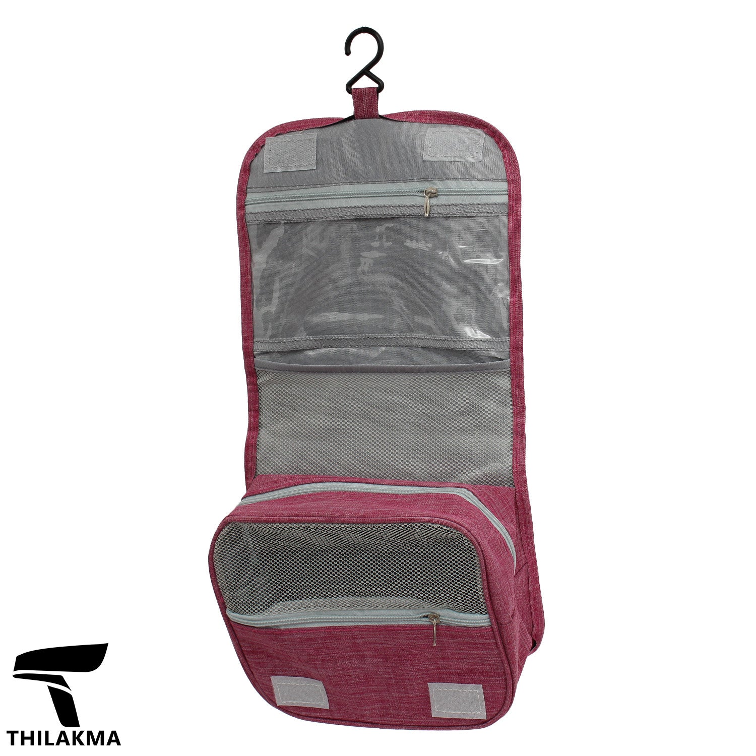 Portable Makeup Cosmetic Bag with Hanging Hook